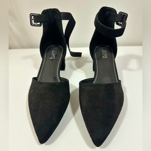 Black closed toe block heels. Never worn.